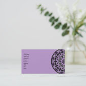 Carte De Visite Kaléidoscope rêveur pourpre (Debout devant)