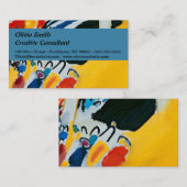 Carte De Visite Kandinski Impression III Concert Peinture Abstrait (Devant / Derrière)