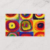 Carte De Visite Kandinsky Farbstudie Quadrates Cercles Art  (Dos)