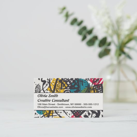 Carte De Visite Kandinsky Small Worlds V Classic Abstrait (Debout devant)