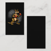 Carte De Visite Kangaroo Humour Boxer Animal Fun Boxer (Devant / Derrière)