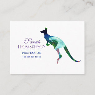 Carte De Visite Kangaroo Mighty, Matte Standard