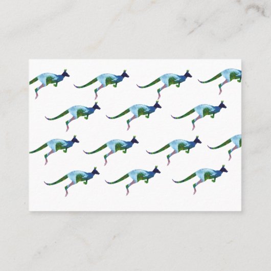 Carte De Visite Kangaroo Mighty, Matte Standard (Dos)