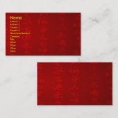 Carte de visite kanji (Devant / Derrière)