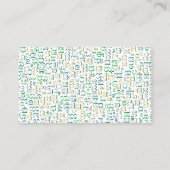 Carte De Visite Kannada (Dos)