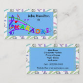 Carte de visite Karaoke DJ (Devant / Derrière)