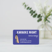 carte de visite karaoke dj (modifiable) (Debout devant)