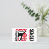 Carte De Visite Karate Design, Sensei (Debout devant)