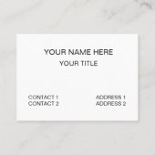 Carte De Visite Karate I am A Black Belt Karate (Dos)