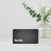 Carte De Visite karate. Modern Minimalist Blackboard Professional (Debout devant)