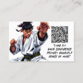 Carte De Visite Karate Taekwondo Judo Martial Arts Instructor (Dos)