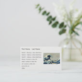 Carte De Visite Katsushika Hokusai dans La Grande Vague au large d (Debout devant)