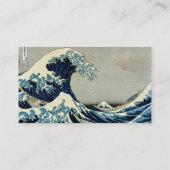 Carte De Visite Katsushika Hokusai dans La Grande Vague au large d (Dos)