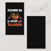 Carte De Visite Kawaii Noodles Kpop et Ramen (Devant / Derrière)