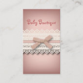 Carte De Visite Kawaii princess girly chic dentelle blanche arc ro (Devant)