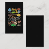 Carte De Visite Kawaii Snake Coller Cute Reptile (Devant / Derrière)