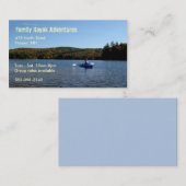 Carte de visite Kayak de loisir (Devant / Derrière)