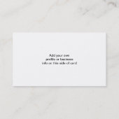 Carte De Visite Kayak jaune (Dos)