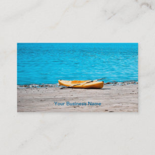Carte De Visite Kayak jaune