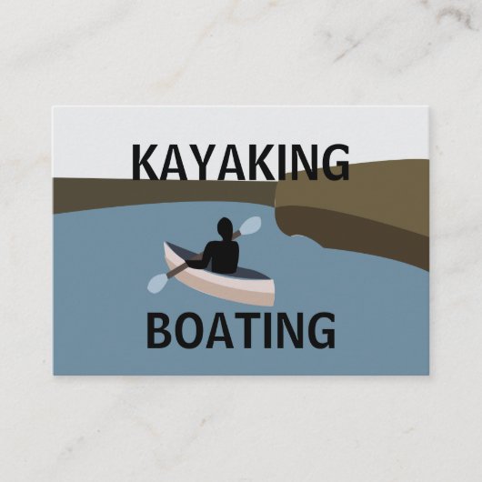 Carte De Visite Kayak Kayakisme Bateau (Devant)
