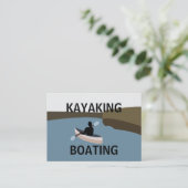 Carte De Visite Kayak Kayakisme Bateau (Debout devant)