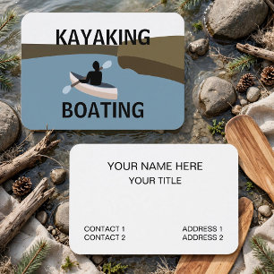Carte De Visite Kayak Kayakisme Bateau