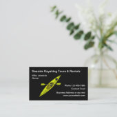 Carte De Visite kayak Location de sports nautiques Thème (Debout devant)