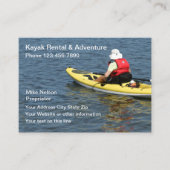 Carte De Visite Kayak Location & Extérieur (Devant)