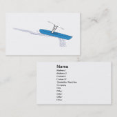 Carte De Visite Kayaker sur l'eau (Devant / Derrière)