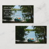 Carte De Visite Kayaking aux îles Virgin (Devant / Derrière)