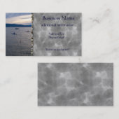 CARTE DE VISITE KAYAKS SUR LA BAIE DE BELLINGHAM (Devant / Derrière)