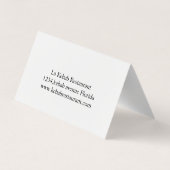 Carte De Visite Kebab Restaurant Moderne  (Dos)