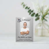 Carte De Visite Keepsake  Memorial Semi-Truck Tractor-trailer  (Debout devant)