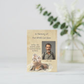 Carte De Visite Keepsake Memorial  Watercolor Seals Animals (Debout devant)