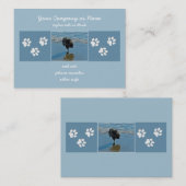 Carte De Visite Keeshond Ballet Photographie - Joli chien d'origin (Devant / Derrière)