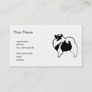 Carte De Visite Keeshond Graphics - Cute Original Chig Art