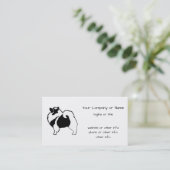 Carte De Visite Keeshond Graphics - Cute Original Chig Art (Debout devant)