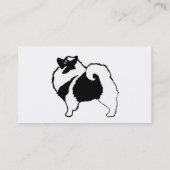 Carte De Visite Keeshond Graphics - Cute Original Chig Art (Dos)