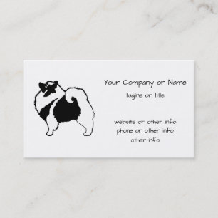 Carte De Visite Keeshond Graphics - Cute Original Chig Art
