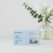 Carte De Visite Keeshonds at the Seashore Peinture Dog Art (Debout devant)