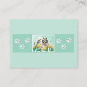 Carte De Visite Keeshony in Tulips Peinture mignonne Original Chie (Dos)