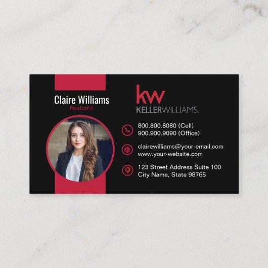 Carte de visite Keller Williams (Devant)
