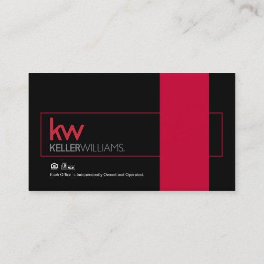Carte de visite Keller Williams (Dos)