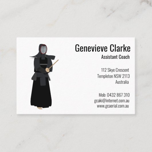 Carte De Visite Kendo (Devant)