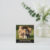 Carte de visite Kennel personnalisable (Debout devant)