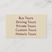 carte de visite - KENTUCKY (Dos)