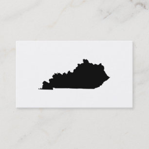 Carte De Visite Kentucky en noir et blanc