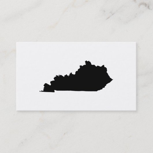 Carte De Visite Kentucky en noir et blanc (Devant)
