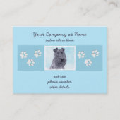 Carte De Visite Kerry Blue Terrier peinture mignonne Chien d'origi (Devant)