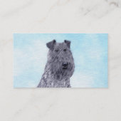 Carte De Visite Kerry Blue Terrier peinture mignonne Chien d'origi (Dos)